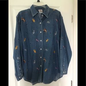 Disney characters denim shirt